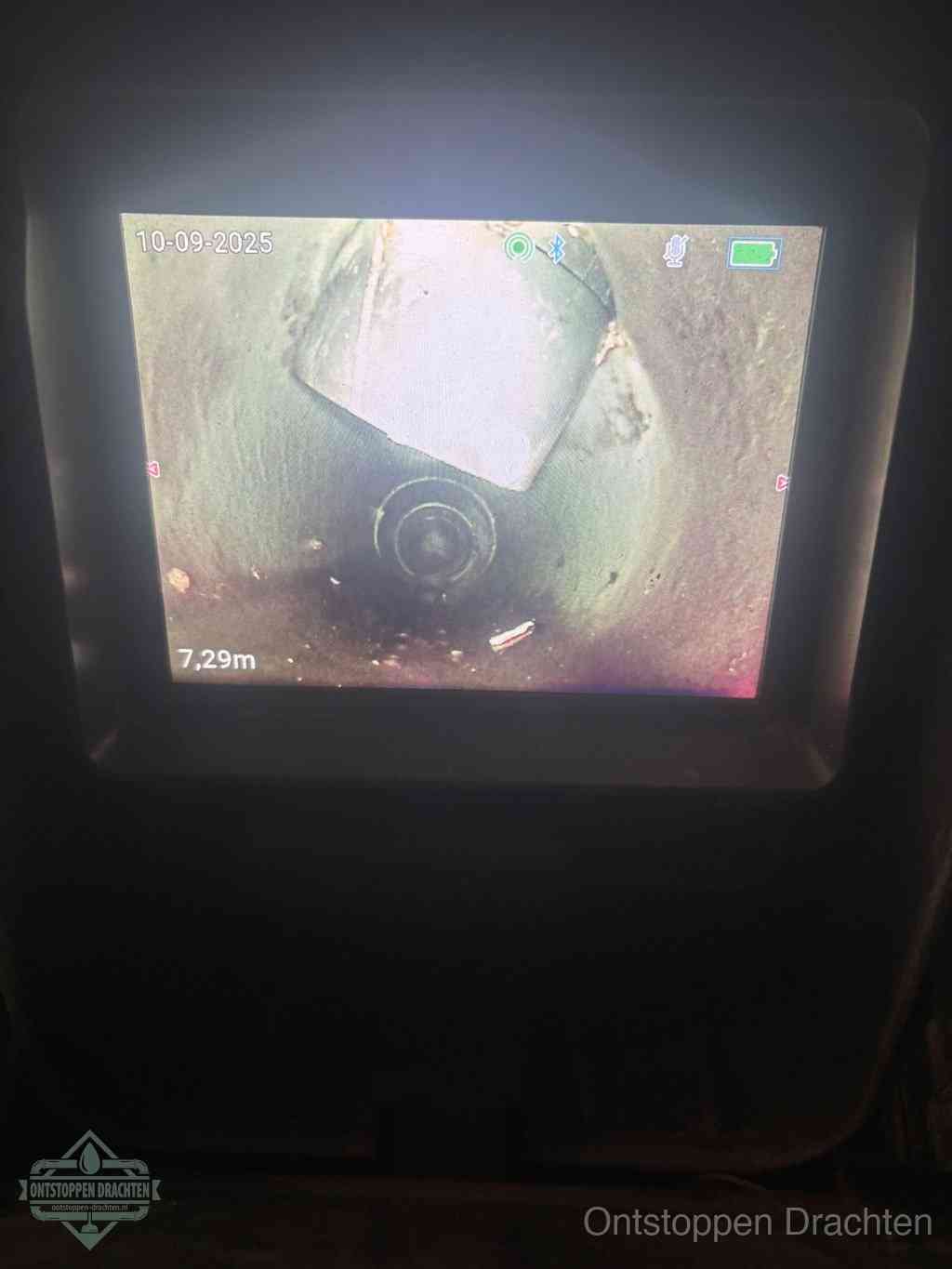 Rioolverzakking camerabeeld in Drachten